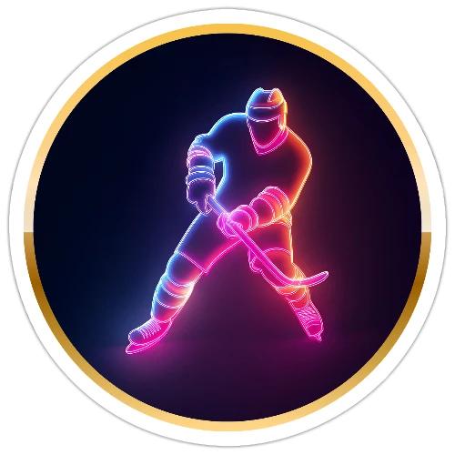Hockey: Neon Ice Strike - Sticker