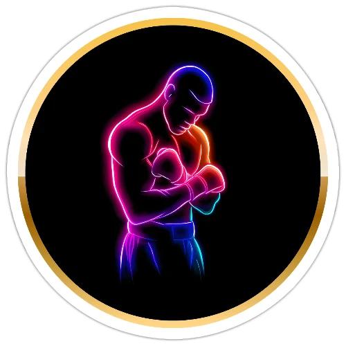 Boxing: Neon Power Guard - Sticker