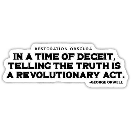 RO Orwell Truth - Sticker