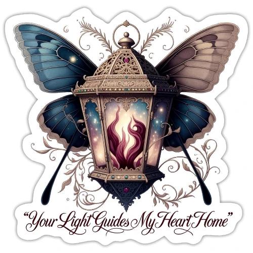 Guiding Light Eternal Flame Lantern Romance Gifts - Sticker
