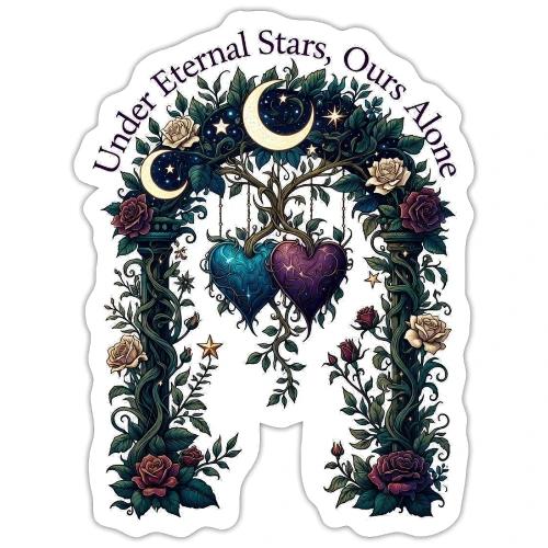 Under Eternal Stars Ours Alone Arbor Gifts T-Shirt - Sticker