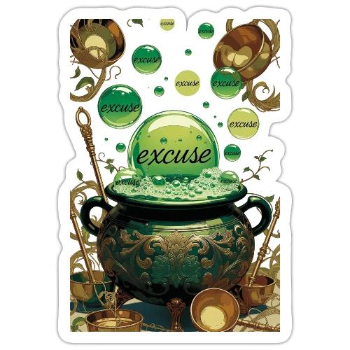 Emerald Excuses Cauldron Graphic Tee - Sticker