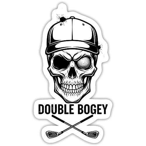 DOUBLE BOGEY - Funny Golf Gag Gift Tee - Sticker