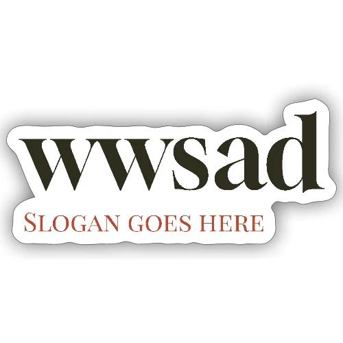 wwsad logo transparent - Sticker