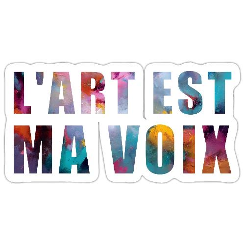Art is my voice - Sticker