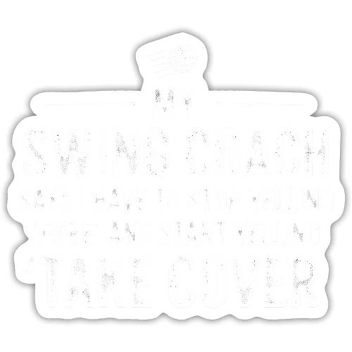 Stop Yelling Fore Start Yelling Take Cover - Golf - Sticker