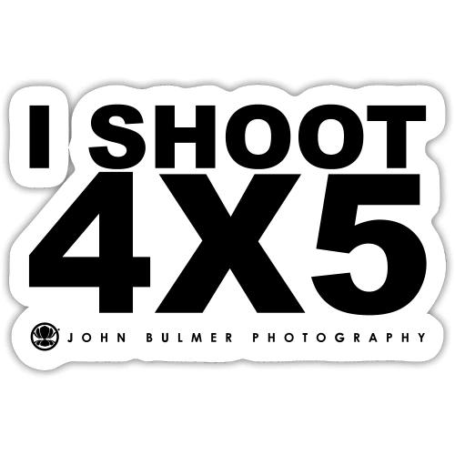 JBP: I Shoot 4X5 - Sticker