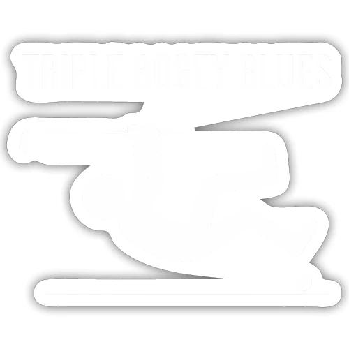 Triple Bogey Blues Bad Golfer Quote - Sticker