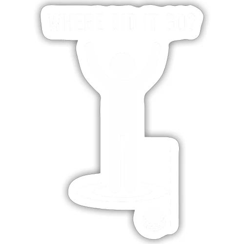 Where Did It Go Funny Lost Ball Quote for Men - Sticker