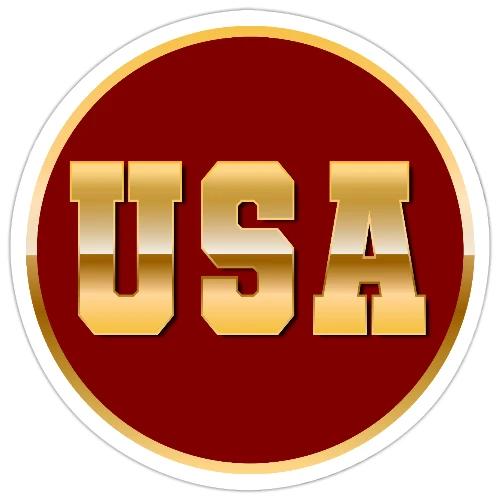 Golden USA Seal - Sticker