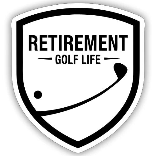 Retirement Golf Life - Sporty Retirement Gift Tee - Sticker