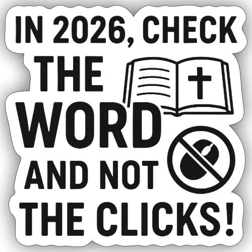 BW Word Clicks 2026 background - Sticker
