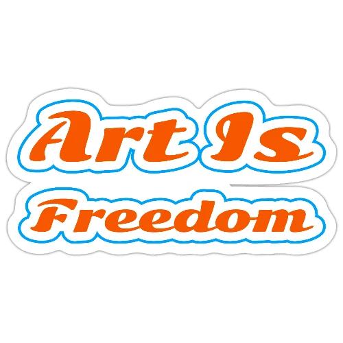 Art Is Freedom — Creative Expression Script - Sticker