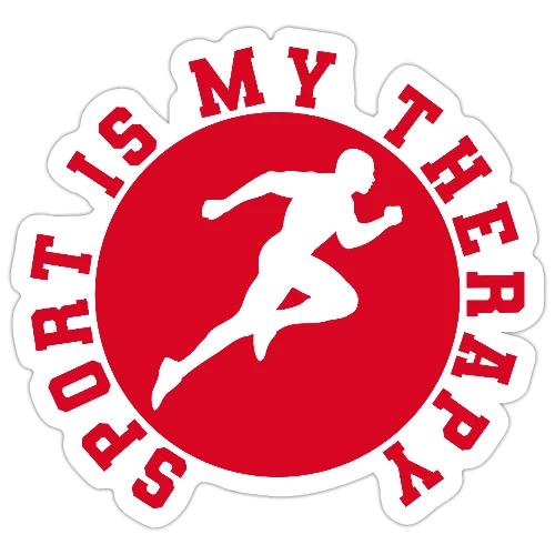 Sport Is My Therapy – Running Motivation Badge - Sticker