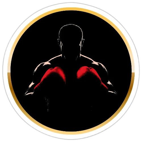 Boxing: Gold Core Muscle - Sticker