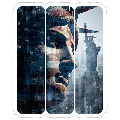 USA: Liberty in Three Visions - Sticker