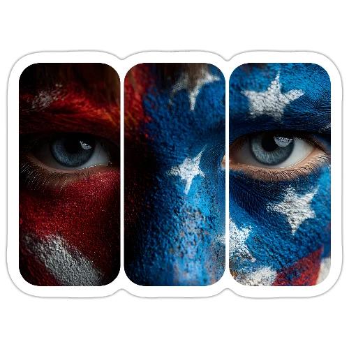 USA: Painted for the Flag - Sticker