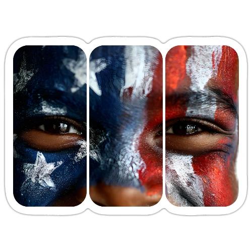 USA: Three Panels of Pride - Sticker