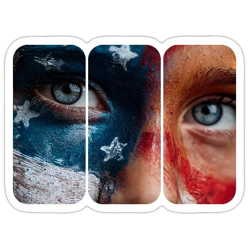 USA: Star-Spangled Glance - Sticker