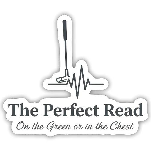 The Perfect Read - Cardiologist Golf Gift Tee - Sticker