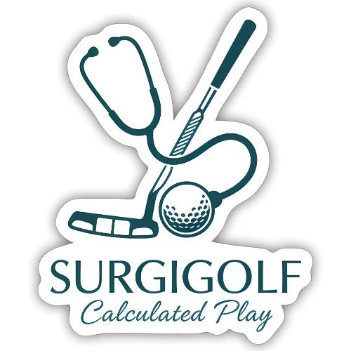 Surgigolf Calculated Play - Surgeon Golf Tee - Sticker