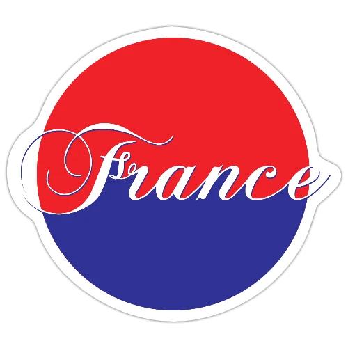France Tricolore Circle - Sticker