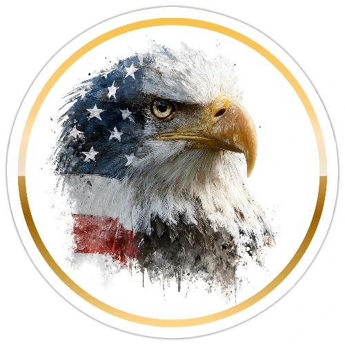 USA: Patriot Wing Emblem - Sticker