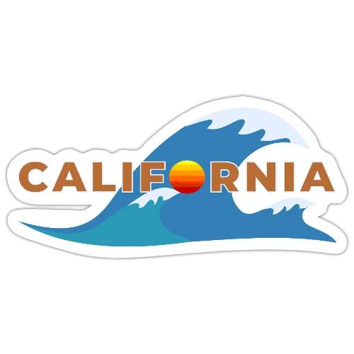 Blue Wave California - Sticker