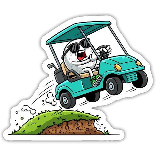 Full Send Only Crazy Cart Driver Quote - Sticker