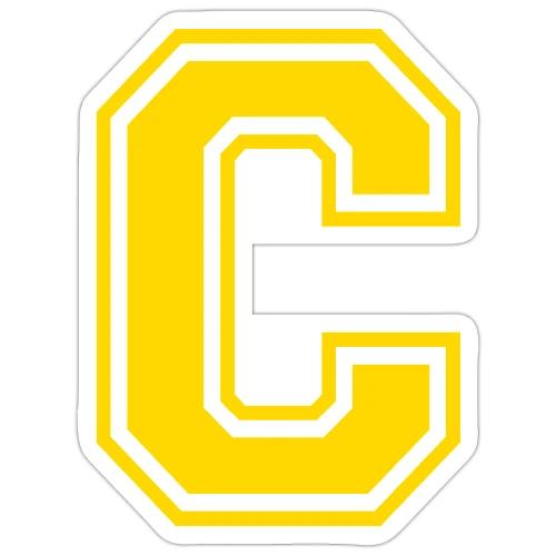 Letter C – Capital Athletic Alphabet Monogram - Sticker