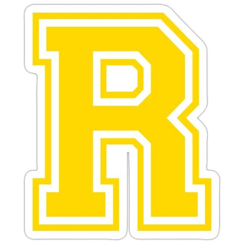 Letter R – Capital Athletic Alphabet Monogram - Sticker