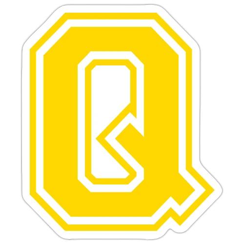Letter Q – Capital Athletic Alphabet Monogram - Sticker