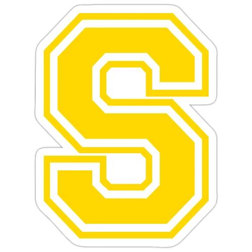 Letter S – Capital Athletic Alphabet Monogram - Sticker