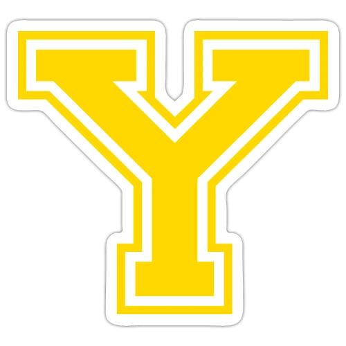 Letter Y – Capital Athletic Alphabet Monogram - Sticker