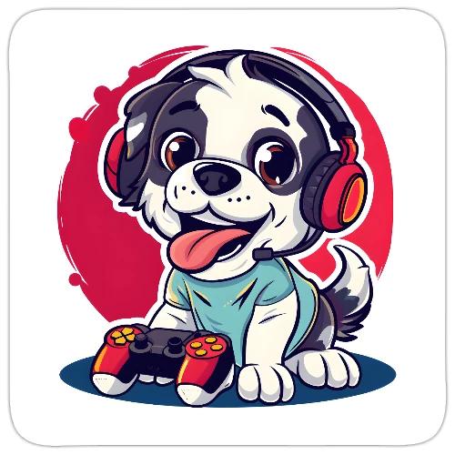 Puppy: Playful Paws Gaming Buddy - Sticker
