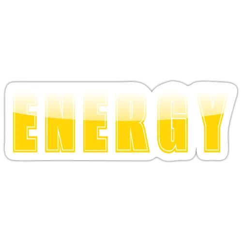 ENERGY Electric Yellow Power Word Design - Sticker