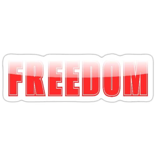 Freedom Typography Design - Sticker