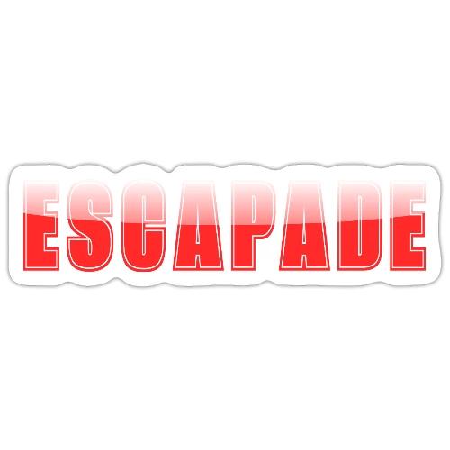 ESCAPADE Bold Typography Graphic Design - Sticker