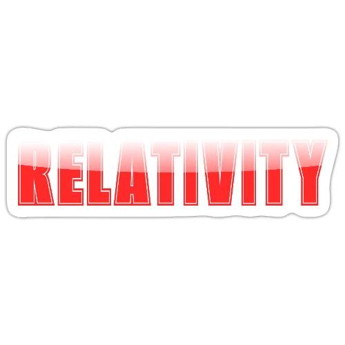 Relativity Science Typography Design - Sticker
