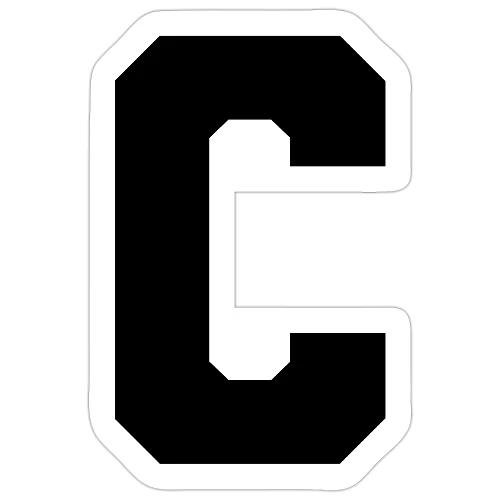 Varsity Letter C Collegiate Monogram - Sticker