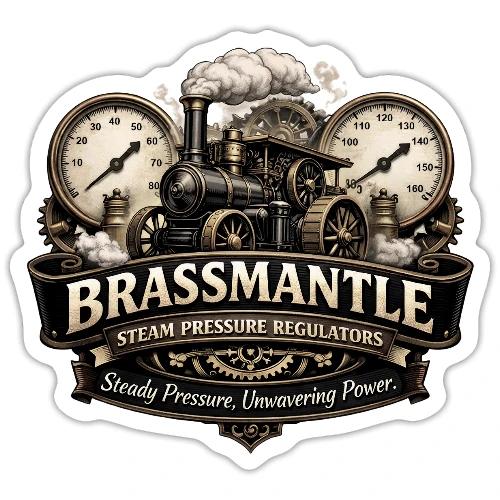 Brassmantle - Steam pressure regulators - Sticker