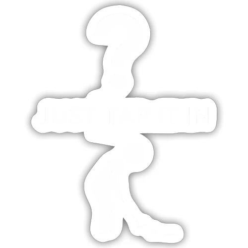 Just Tap It In? Funny Putting Fail Stick Figure - Sticker