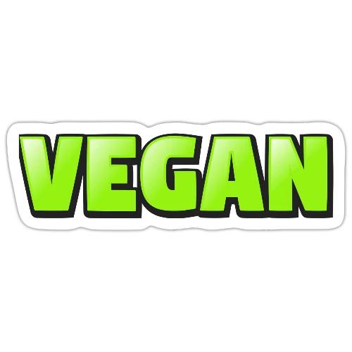 Vegan Bold Green Typography Design - Sticker