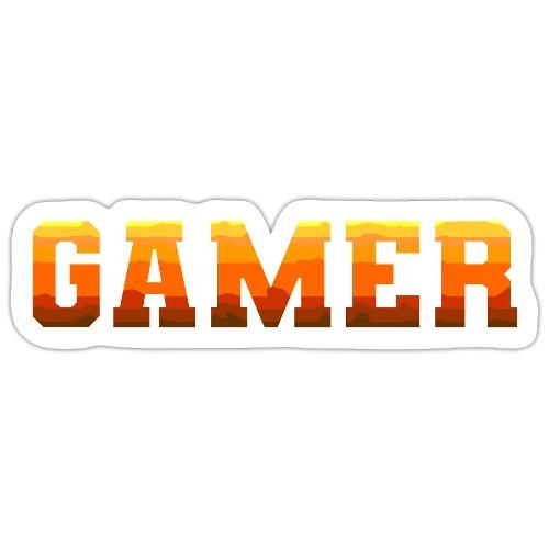 Gamer Varsity Gradient Design for Apparel - Sticker