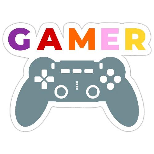 Colorful Gamer Controller Graphic - Sticker