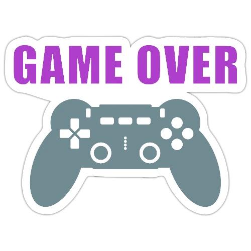 Game Over Gamer Controller Design - Sticker