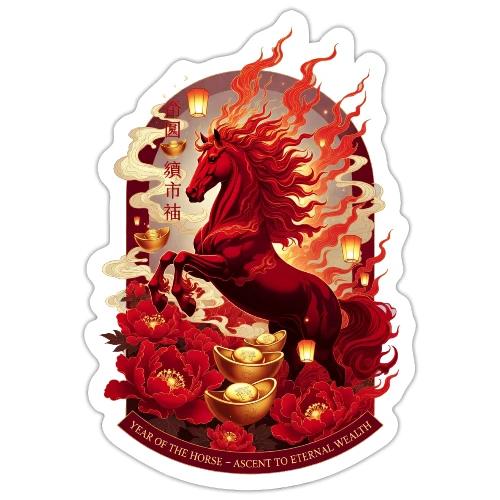 Year of the Horse Ascent T Shirt, Lunar New Year - Sticker
