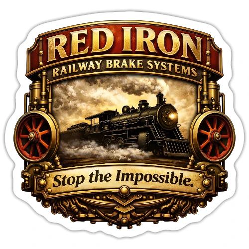 Red Iron Brakes - Sticker