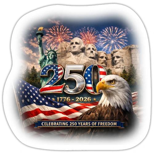 1776-2026 | Celebrating 250 Years of Freedom - Sticker