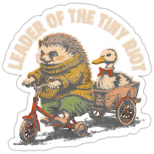 Leader of the Tiny Riot Design - Sticker